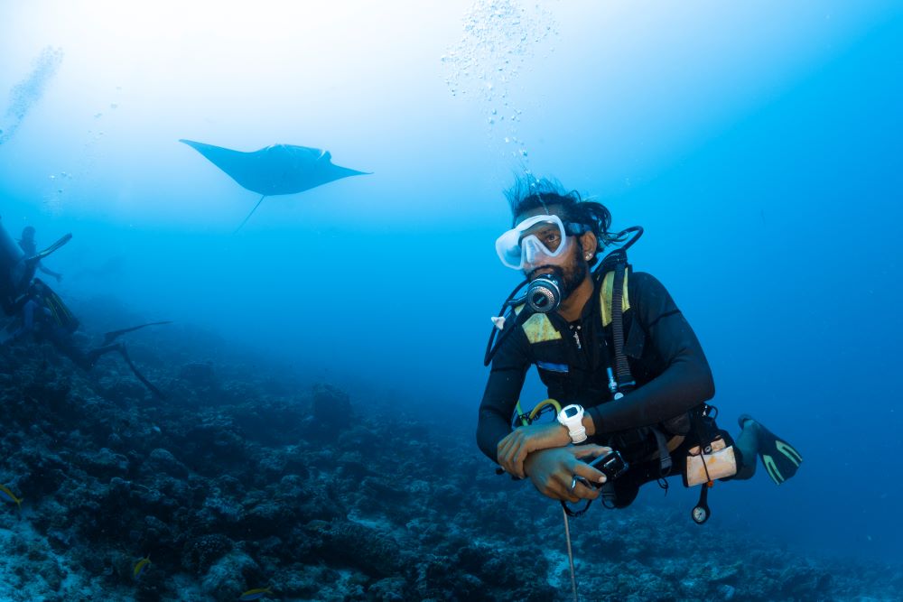 Drift diving adventure